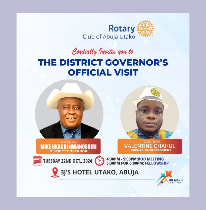 District Governor Visit